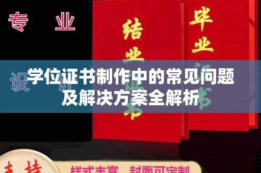 河东学位证书制作中的常见问题及解决方案全解析